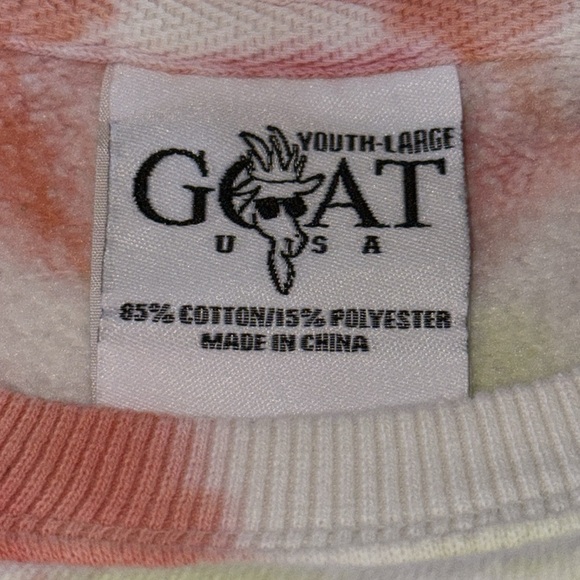 GOAT USA Tie Dye Crew Neck Sweatshirt - Picture 6 of 7